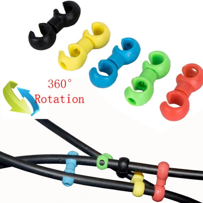 Cycling Gear Guide - Bicycle Brake Cable Clips Rotatable MTB