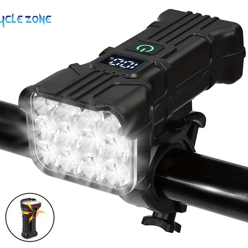 Bike Bell - 12 LED Bicycle Front Light Rechargeable