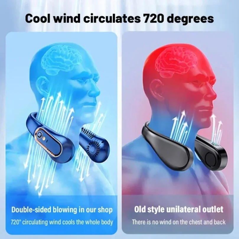 Outdoor Hanging Neck Fan 720°  - Cycling Gear Outlet ulasan dan harga
