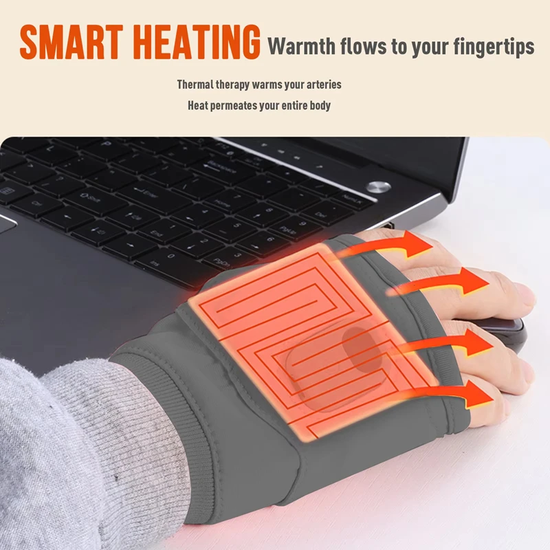 USB Powered Heating Gloves wit - Cycling Gear Temperature ulasan dan harga