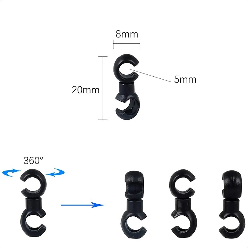 Rotatable MTB Brake Cable Clip - Cycling Gear Guide ulasan dan harga