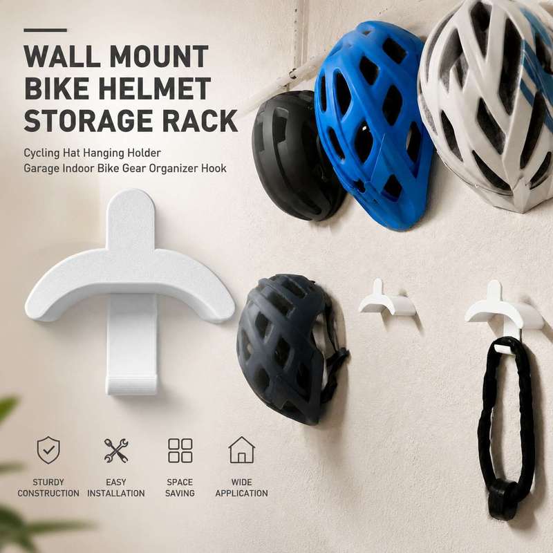 Wall Mount Bike Helmet Storage - Cycling Gear Wall Organizer ulasan dan harga