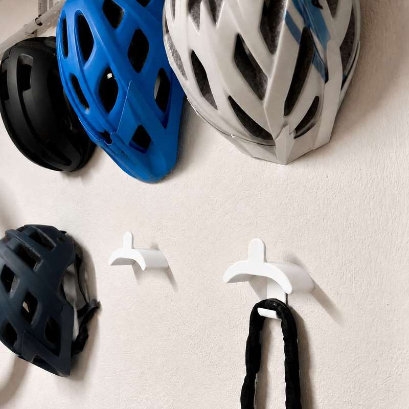 Wall Mount Bike Helmet Storage - Cycling Gear Wall Organizer ulasan dan harga