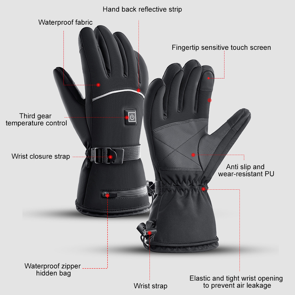 Touch Screen Heated Gloves Col - Cycling Gear Temperature ulasan dan harga
