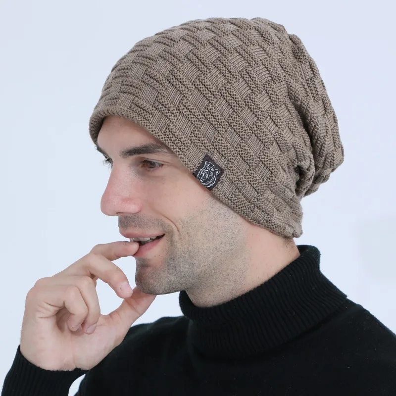 Mens Plush Lining Beanie Winte - Cycling Gear To Keep You Warm ulasan dan harga