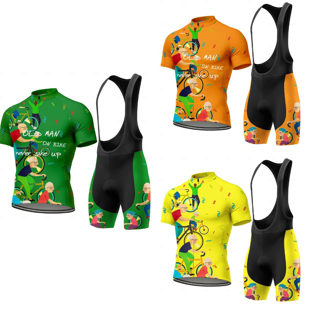 Men Short Sleeves Cycling Jers - Triathlon Cycling Kit ulasan dan harga