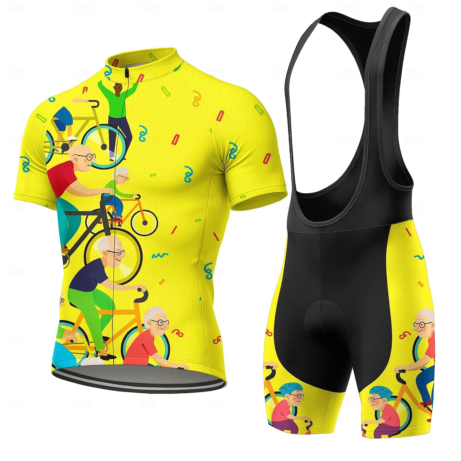 Men Short Sleeves Cycling Jers - Triathlon Cycling Kit ulasan dan harga
