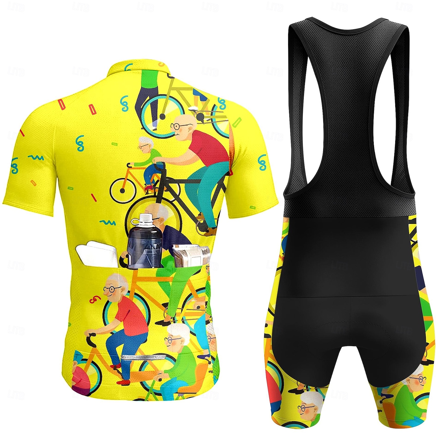 Men Short Sleeves Cycling Jers - Triathlon Cycling Kit ulasan dan harga