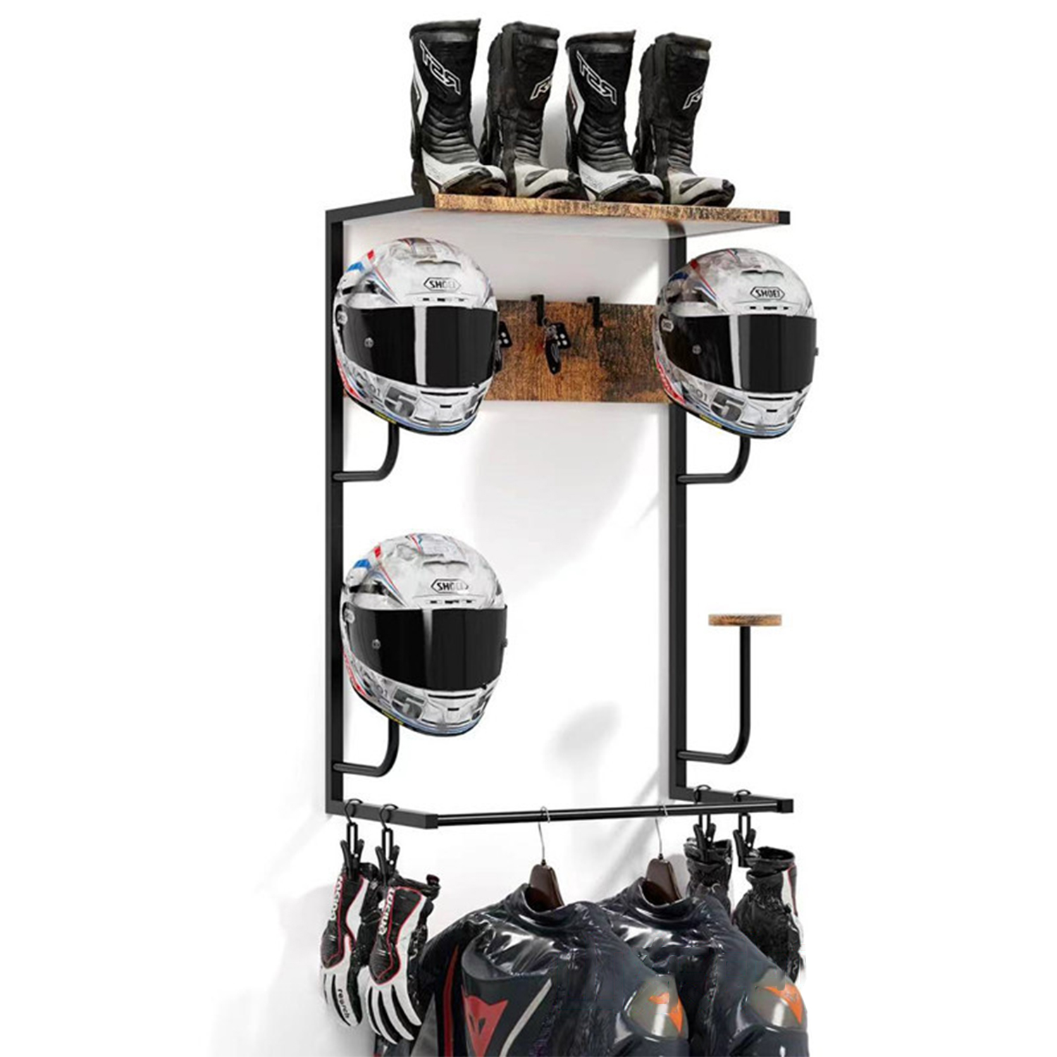 Motorcycle Helmet Holder, Wall - Cycling Gear Wall Organizer ulasan dan harga