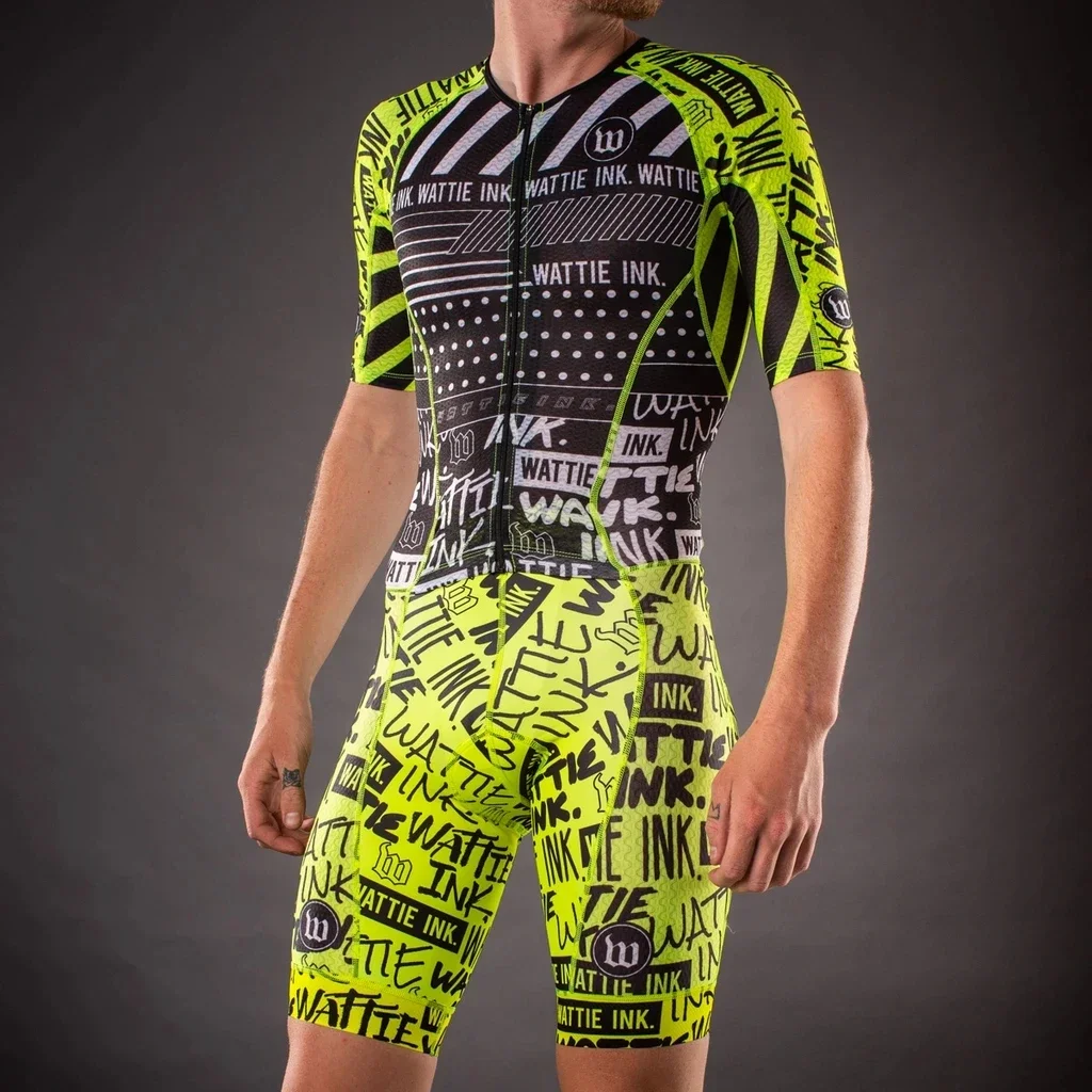 Wattie Ink Men Cycling Skinsui - Triathlon Cycling Kit ulasan dan harga
