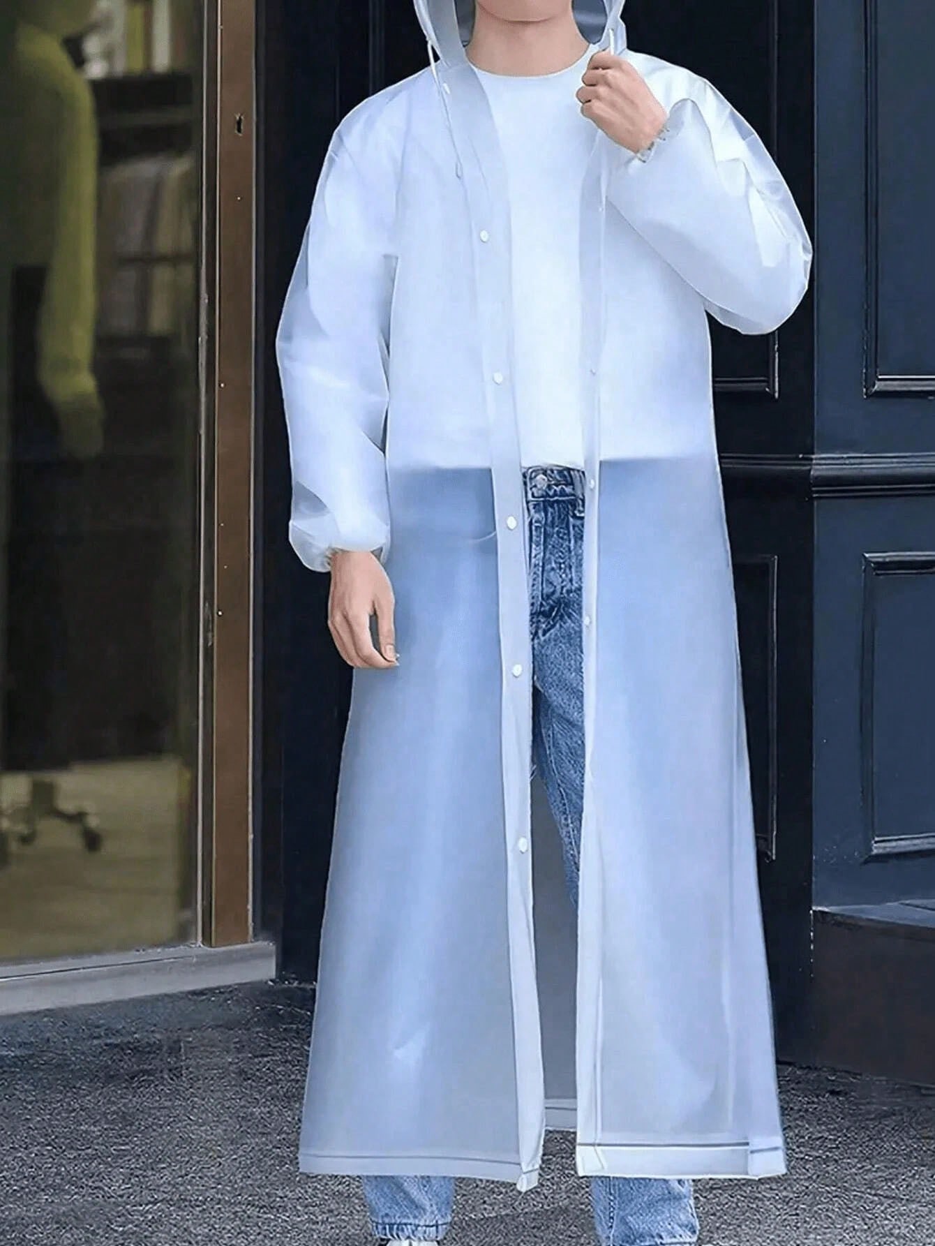 Long EVA Unisex Raincoat Thick - Cycling Gear Essentials ulasan dan harga