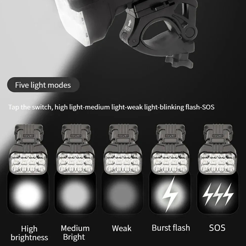 12 LED Bicycle Front Light Rec - Bike Bell ulasan dan harga