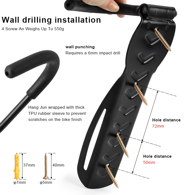 Bicycle Stand Wall Mount Bike  - Cycling Gear Wall Organizer ulasan dan harga