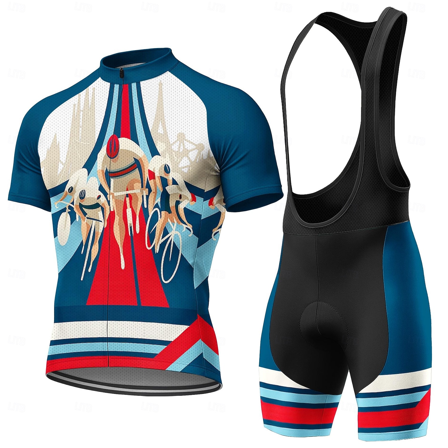 Men Short Sleeves Cycling Jers - Triathlon Cycling Kit ulasan dan harga