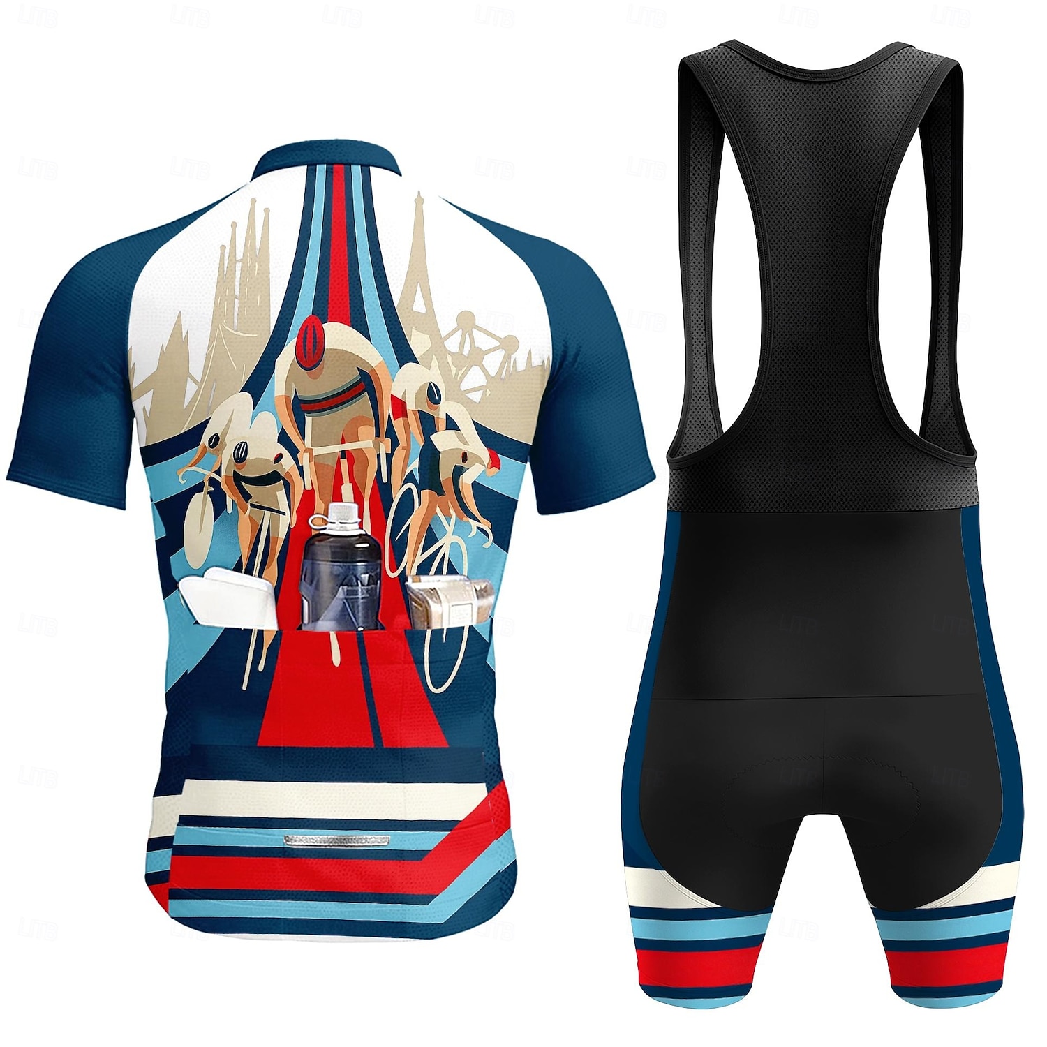 Men Short Sleeves Cycling Jers - Triathlon Cycling Kit ulasan dan harga